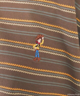 earth music&ecology 【予約】レトロボーダーTシャツ/TOY STORY ブラウン