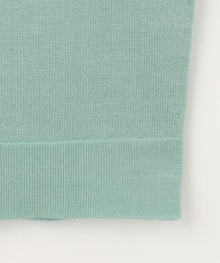 自由区 L 【アンサンブル対応・洗える】アセテートコットンプルオーバー ニット ミストグリーン