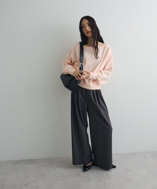 Green Parks オフショルスウェット Pink