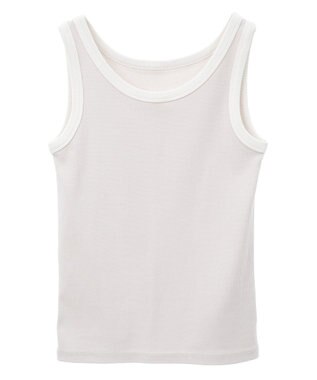 AMERICAN HOLIC バイカラーテレコタンクトップ Light Beige