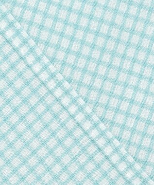 J.PRESS LADIES L 【洗える】SHEER ギンガム シャツ ブラウス オフ×アクアグリーン系