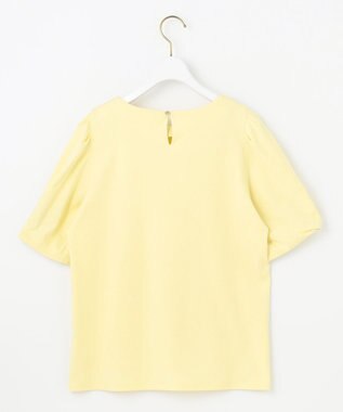 ANY SIS S 【撥水・汗ジミ防止・UVケア・洗える】スーピマスムース 袖タック Tシャツ イエロー