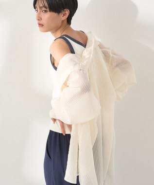 AMERICAN HOLIC バイカラーテレコタンクトップ Ivory