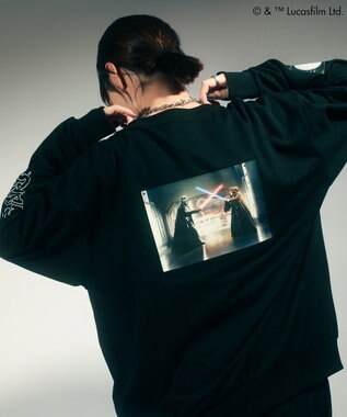 Green Parks ＳＴＡＲ　ＷＡＲＳ／ランダムプリントプルオーバー Black