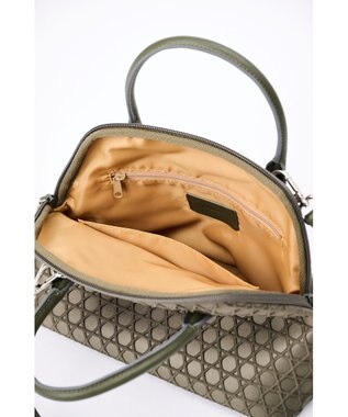 MIYABIYA 【撥水加工】篭目柄エンボスボンディングブガッティ カーキ