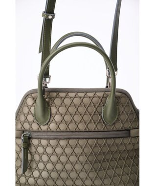 MIYABIYA 【撥水加工】篭目柄エンボスボンディングブガッティ カーキ