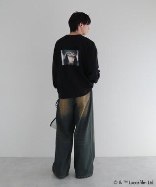 Green Parks ＳＴＡＲ　ＷＡＲＳ／ランダムプリントプルオーバー Black