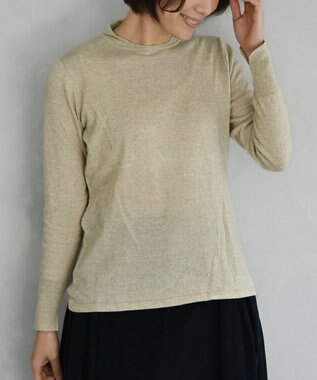 muuc 〈洗えるニット〉〈肌に優しいニット〉〈コットン＆カシミヤ〉〈通年着られるニット〉14Gハイゲージニットプルオーバー