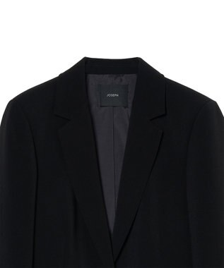 JOSEPH コンフォートクレープ　シングルブレストジャケット Black