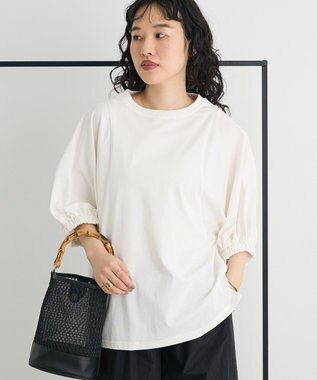 CRAFT STANDARD BOUTIQUE 接触冷感/UVカット スクエアボリュームスリーブプルオーバー