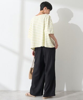 AMERICAN HOLIC バスクボーダー半袖プルオーバー Yellow