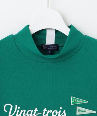 23区GOLF 【WOMEN】【吸水速乾/UVカット】メッシュモックネックプルオーバー パイングリーン系