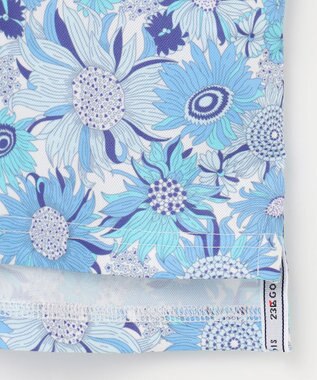 23区GOLF 【MEN】【キングサイズ/UVケア・吸水速乾】スプリングフラワー柄 半袖ポロシャツ ダルブルー系5