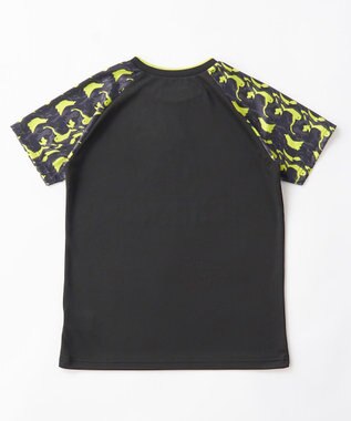 OP／FILA 【Kappa】ブランドモチーフTシャツ ブラック