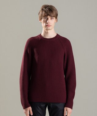 JOSEPH HOMME リッジメリノ　クルーネック ワイン系