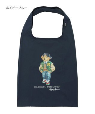 MOONBAT POLO RALPH LAUREN レインバッグ ポロベア／撥水 ネイビーブルー