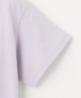 ANY KIDS 水彩風 アニマルプリント Ｔシャツ サックスブルー×ネコ