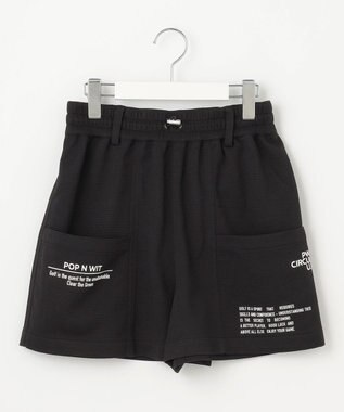 PW CIRCULUS 【WOMEN】ワッフルショーツ ゴルフウェア レディース ブラック系