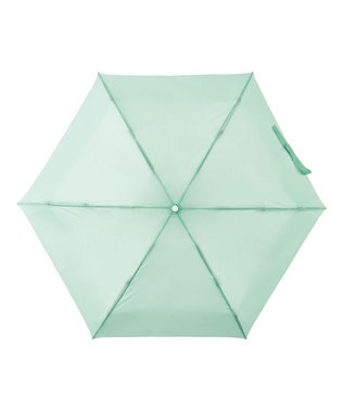MOONBAT 【3秒でたためる傘/コンパクト】urawaza 小町(ウラワザ コマチ)  折りたたみ傘 無地 50cm ライトグリーン