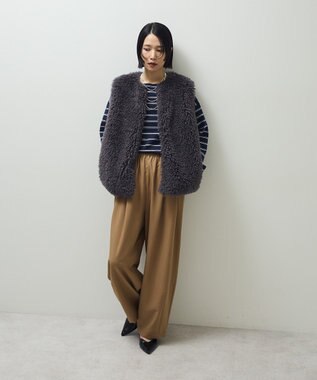 Green Parks ・ＥＬＥＮＣＡＲＥ　ＤＵＥ　ツイルタックコクーンパンツ Beige