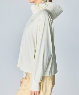 FILA GOLF／marie claire 【marie claire SPORT】スーパーナイロンクール｜フード付きUVラッシュガード オフホワイト