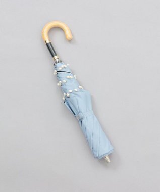 AURORA 【WEB限定】 パール晴雨兼用傘（折りたたみ傘） サックス