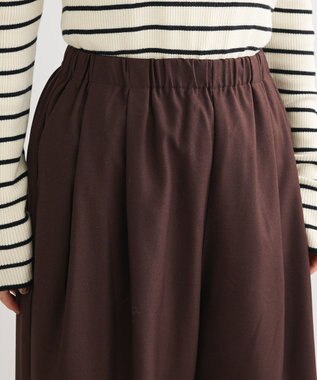 Green Parks ・ＥＬＥＮＣＡＲＥ　ＤＵＥ　ツイルタックコクーンパンツ Brown