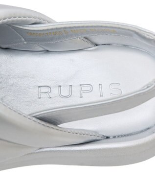 Green Parks ＲＵＰＩＳ．　パフクロスサンダル Silver