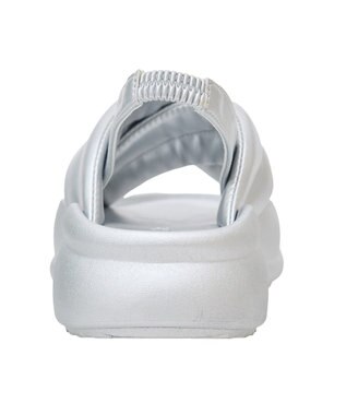 Green Parks ＲＵＰＩＳ．　パフクロスサンダル Silver