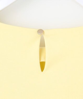 ANY SIS S 【撥水・汗ジミ防止・UVケア・洗える】スーピマスムース 袖タック Tシャツ イエロー