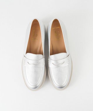 BONTRE 【LucaGrossi/ルカグロッシ】厚底メタリックローファー/H124M-USO シルバー