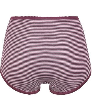 Wing ショーツ　【デイリーフィット】　ボーダー柄　はきこみ丈ふかめ　ウイング／ワコール　EC3620 バイオレット