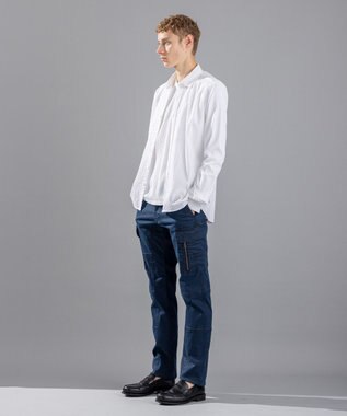 JOSEPH HOMME アロージャガードストレッチ　レギュラーカラーシャツ ホワイト系