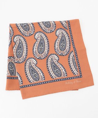 JOSEPH ABBOUD 【イタリア製】ビックペイズリーパターンチーフ