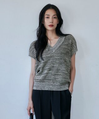  【洗える】ルレックスベースダイ プルオーバーニット