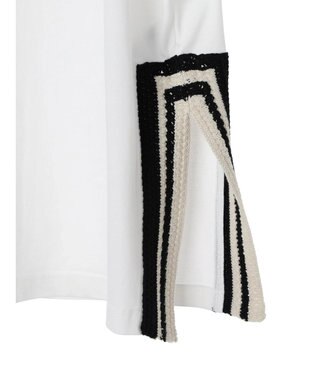 AMERICAN HOLIC サイドかぎ針カットチュニック Off White