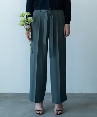 【カトリエムブーケ】Beau pantalon de forme デザインタックワイドパンツ