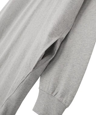 Green Parks ラガーシャツワンピース Gray Mixture