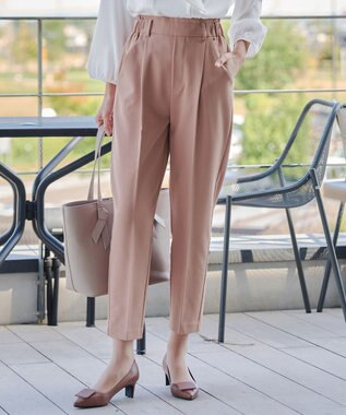 Tiaclasse 【小倉優子さん着用・洗える】カラーテーパードパンツ ピンク