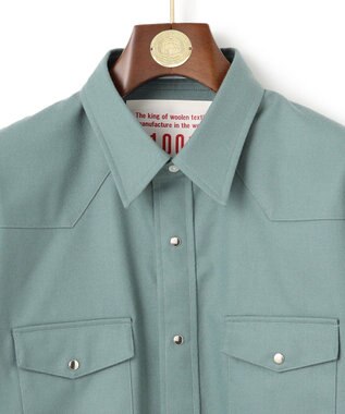 J.PRESS MEN 【J.PRESS ORIGINALS】1001 PAPER FLANNEL Ivy CowBoy Shirt / JAPAN MADE ピーコックグリーン系