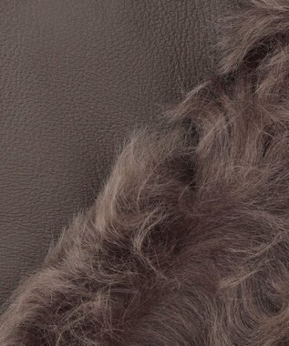 BEIGE， ANGELL / ムートンファーストール Taupe Brown