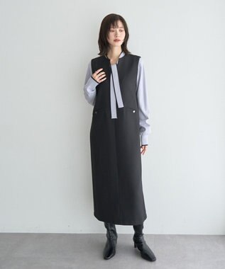 YECCA VECCA キーネックジャンスカ Black