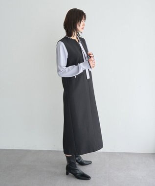 YECCA VECCA キーネックジャンスカ Black