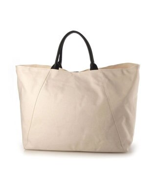 UNBILLION perche パラフィンキャンバス2wayボストントート アイボリーブラック