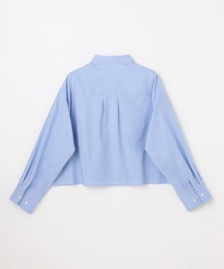 ANY ANYクロップドシャツ ライトブルー