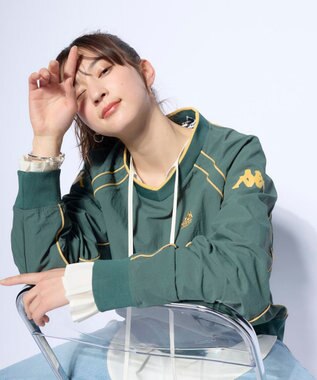 OP／FILA 【Kappa】ウーブンビステジャケット グリーン