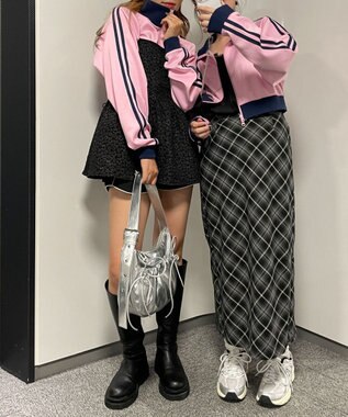 WEGO ショートトラックジャケット ピンク