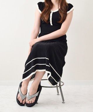 Bridget Birkin 【Bridget Birkin】ビジュートングサンダル ブラック