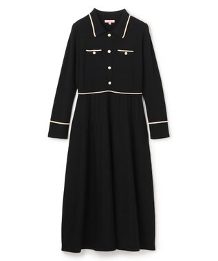 TOCCA BI-COLOR KNIT DRESS ニットドレス ブラック系