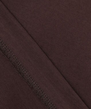 自由区 S 【洗える】コード刺繍 カットソー ブラウン